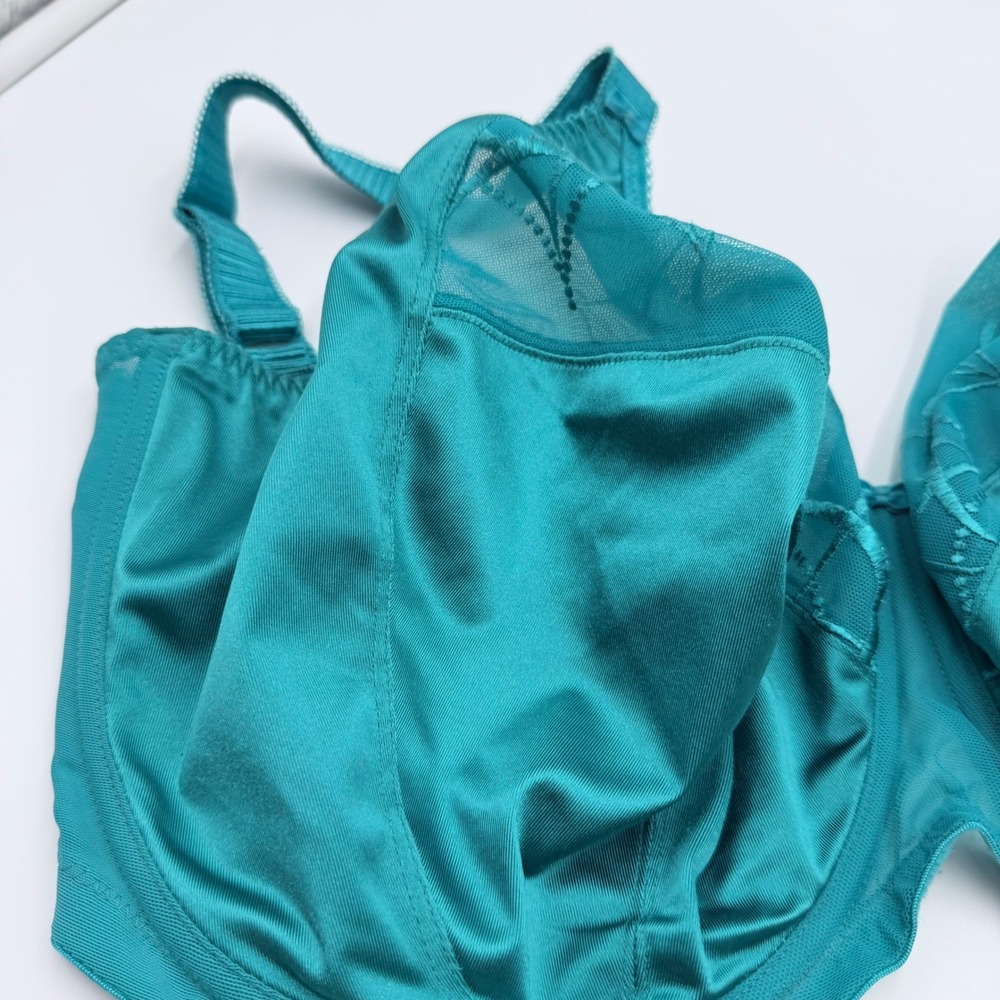 Elomi Cate Full Figure Underwire Bra Teal Aurora EL4030ARA US 34O UK 34K - Picture 2 of 7